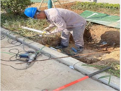 馬鞍山九華東路二期電力工井，保護(hù)管工程